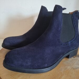 Suède chelsea boots donkerblauw - Maat 42 - NIEUW