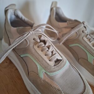 Hip Shoe Style Donna chunky sneakers - Beige/taupe met mintgroen