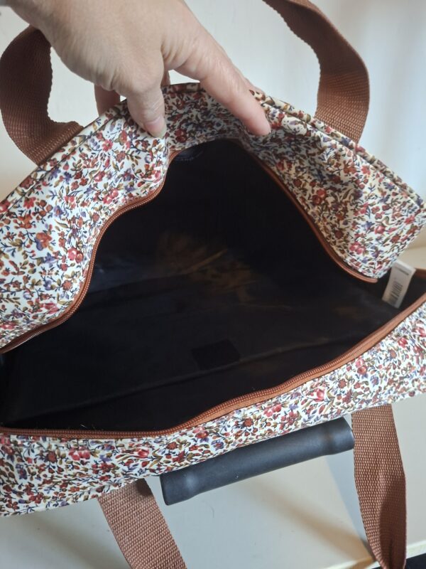 Handbagage trolley bloemenprint met wieltjes