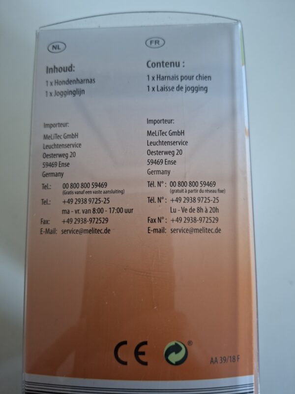 20260208_155227 Baldo hondenharnas met jogginglijn maat M nieuw