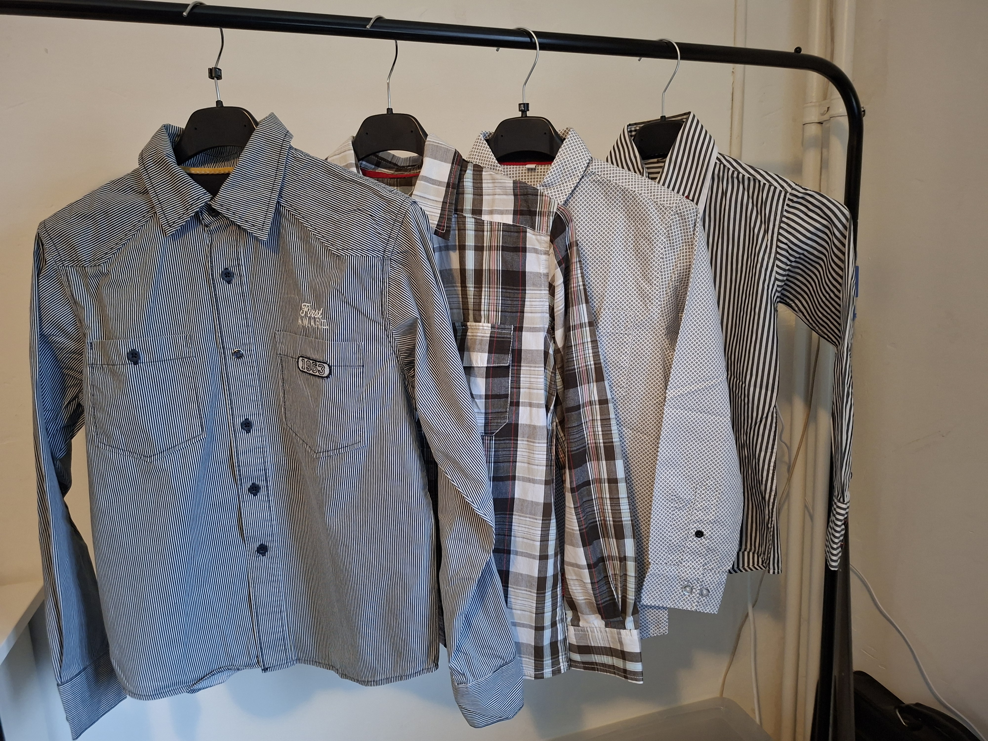 Set 4 overhemden maat 140-146  o.a. WE Name It