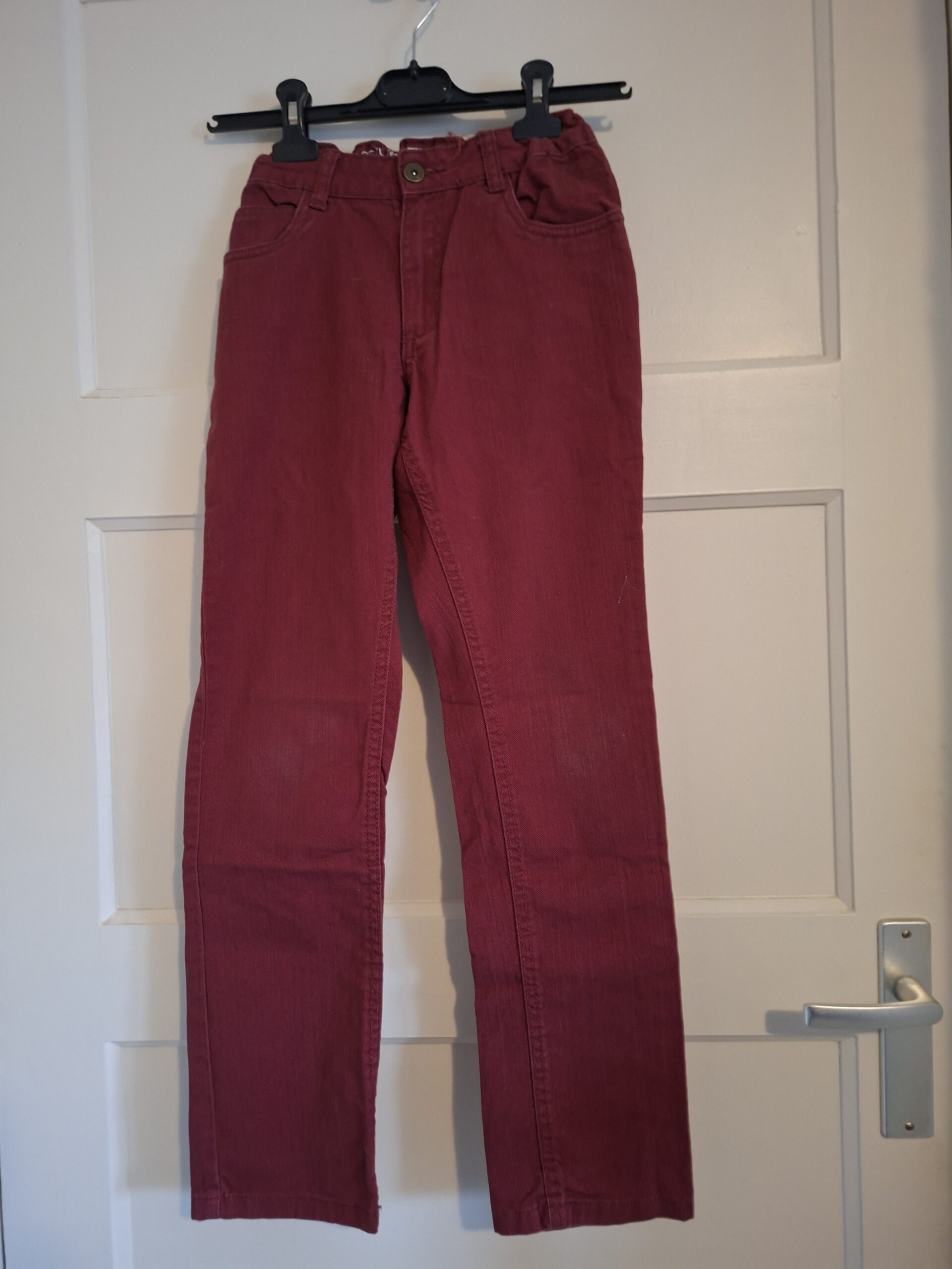Pepperts chino bordeaux elastische band jongens 146
