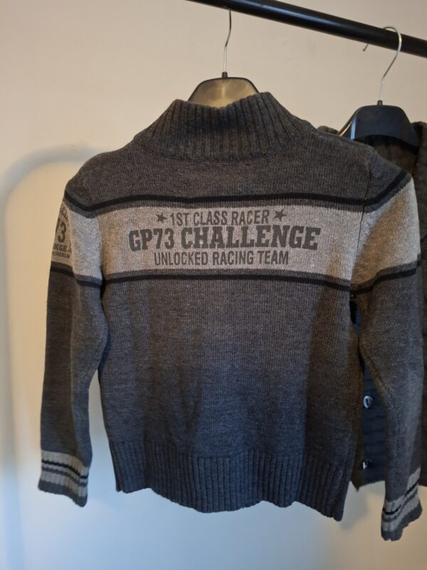 Unlocked vest set 2 stuks grijs bruin jongens 116/122