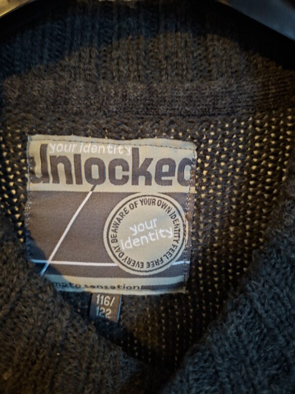 Unlocked vest set 2 stuks grijs bruin jongens 116/122