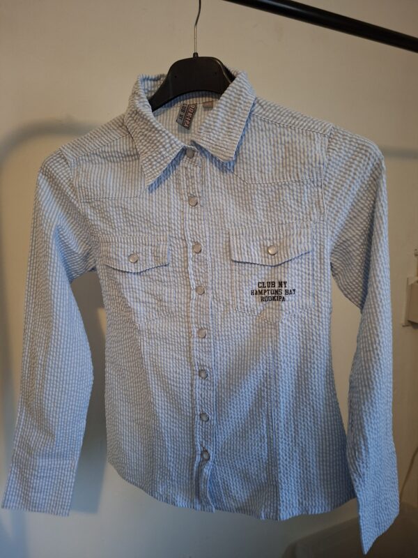 Hookapi blouse geruit Long Island Hamptons 164