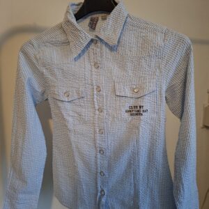 Hookapi blouse geruit Long Island Hamptons 164