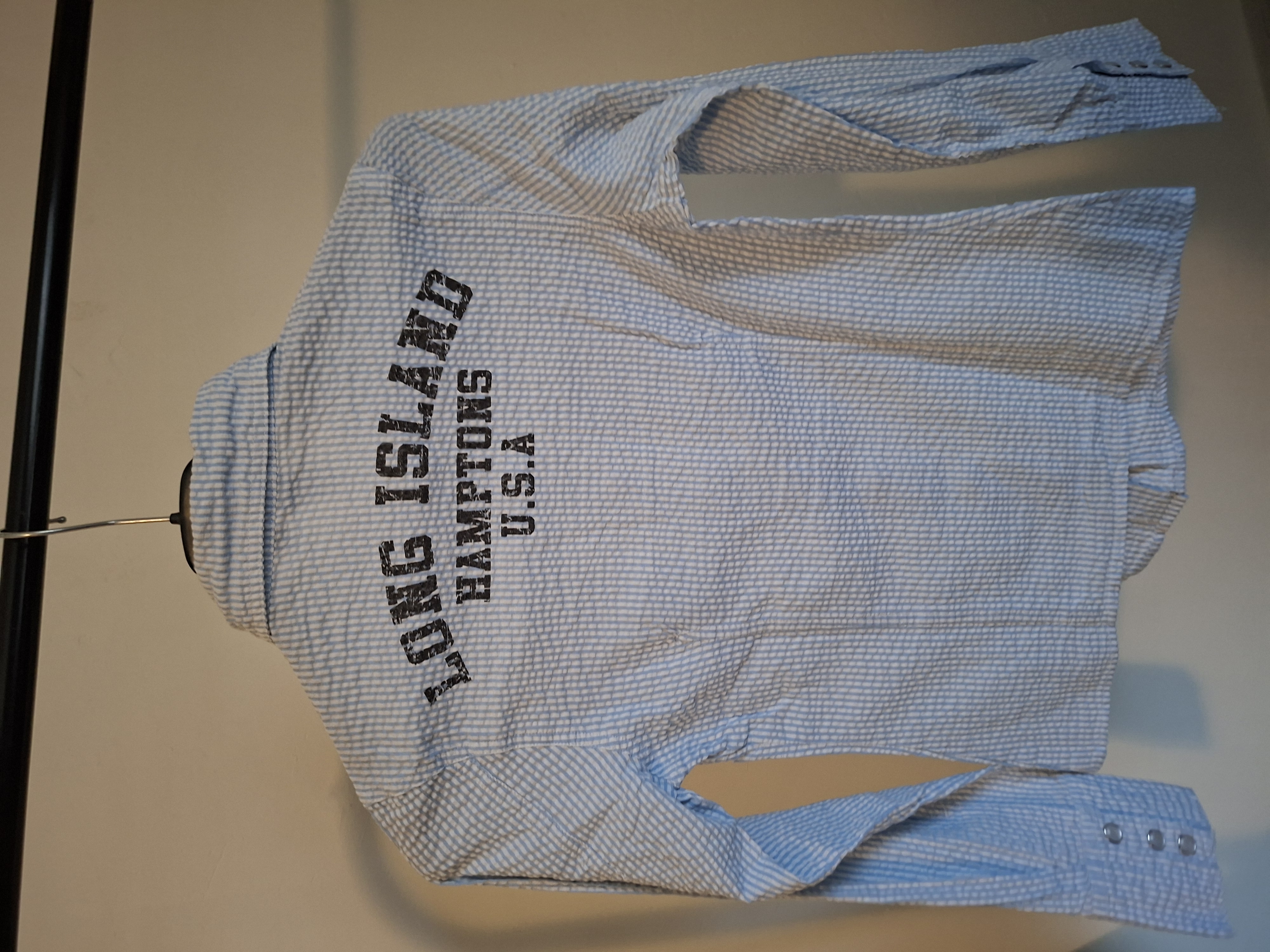 Hookapi blouse geruit Long Island Hamptons 164