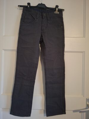 Unlocked broek grijs denim jongens 128