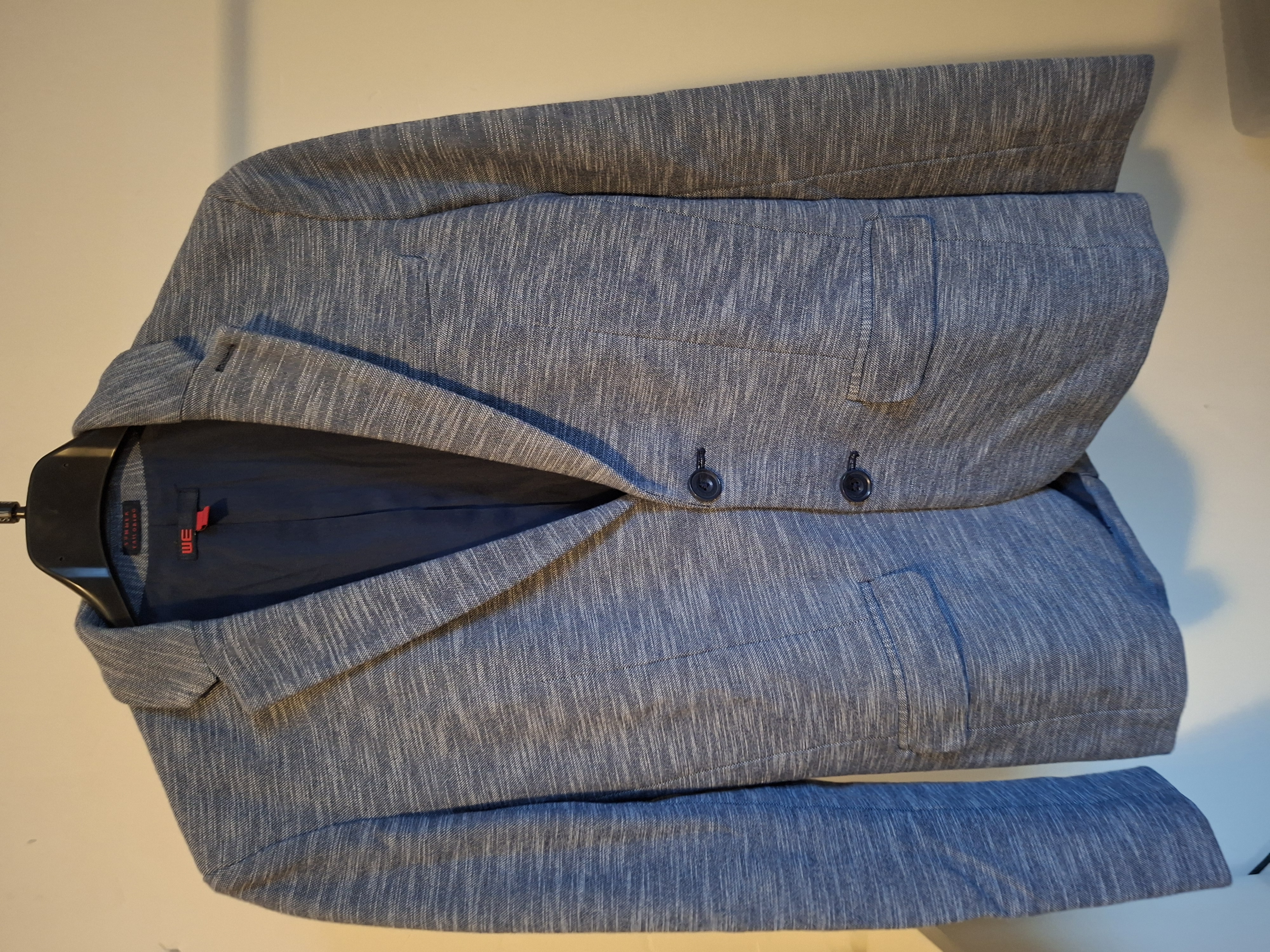 WE Fashion blazer grijs gemeleerd jongens 152