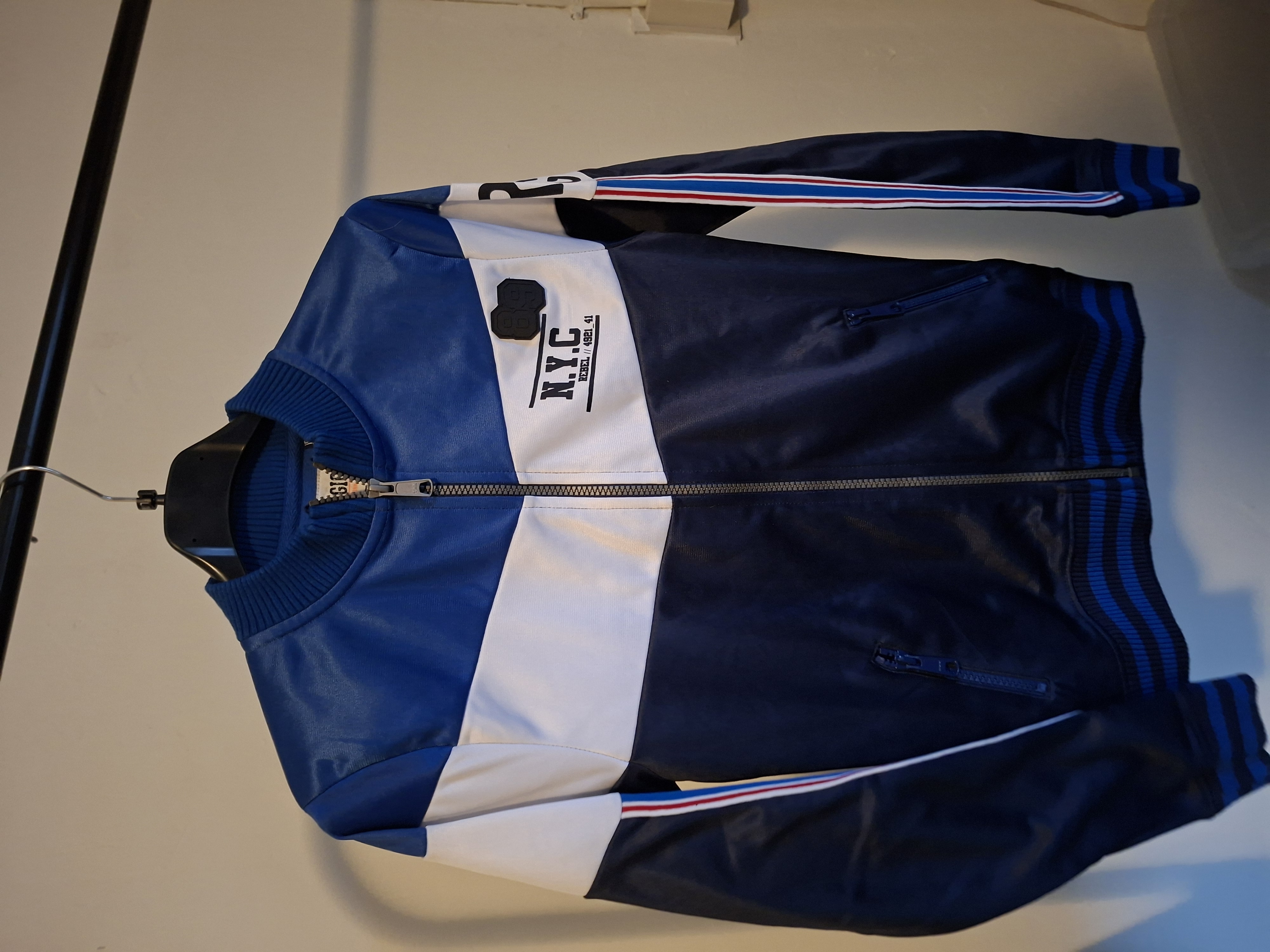 Ravagio sportvest blauw/wit jongens 152/158