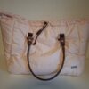 Gant gewatteerde shopper Licht roze met leren details