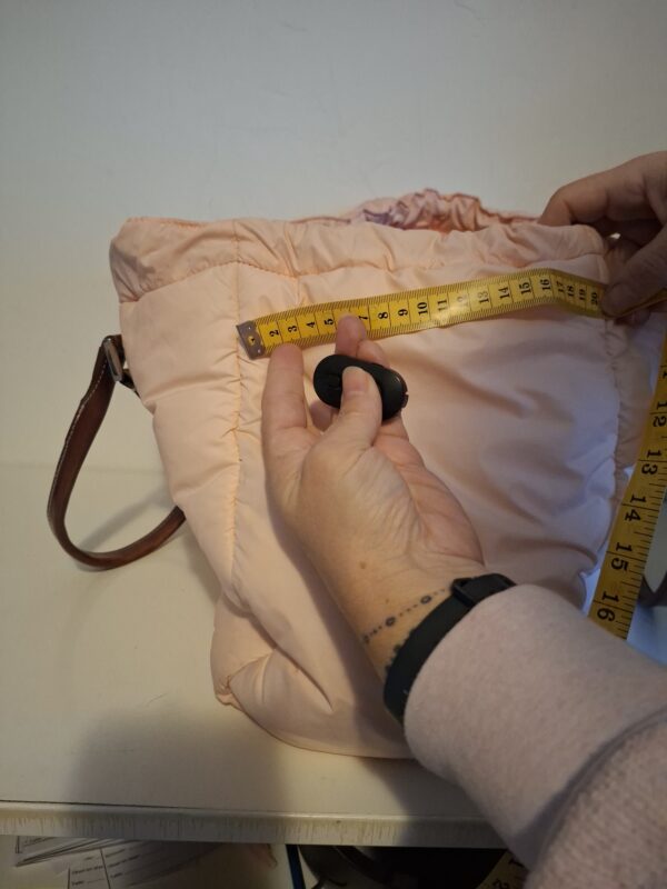 Gant gewatteerde shopper Licht roze met leren details