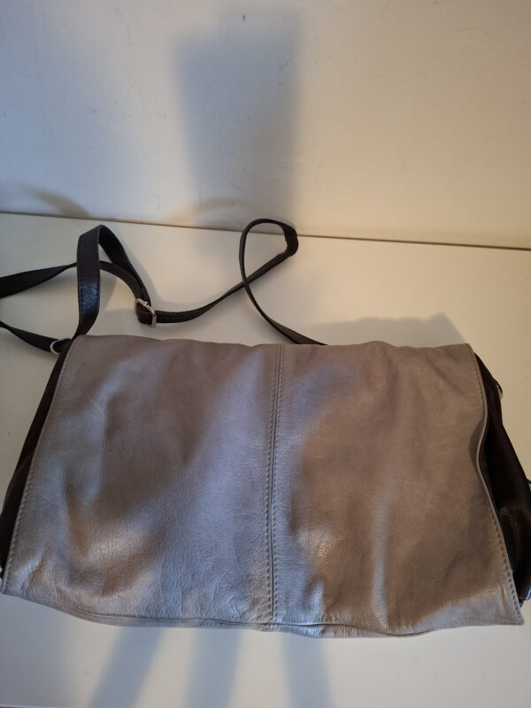 VERA PELLE beige leren schoudertas - Italiaans leer