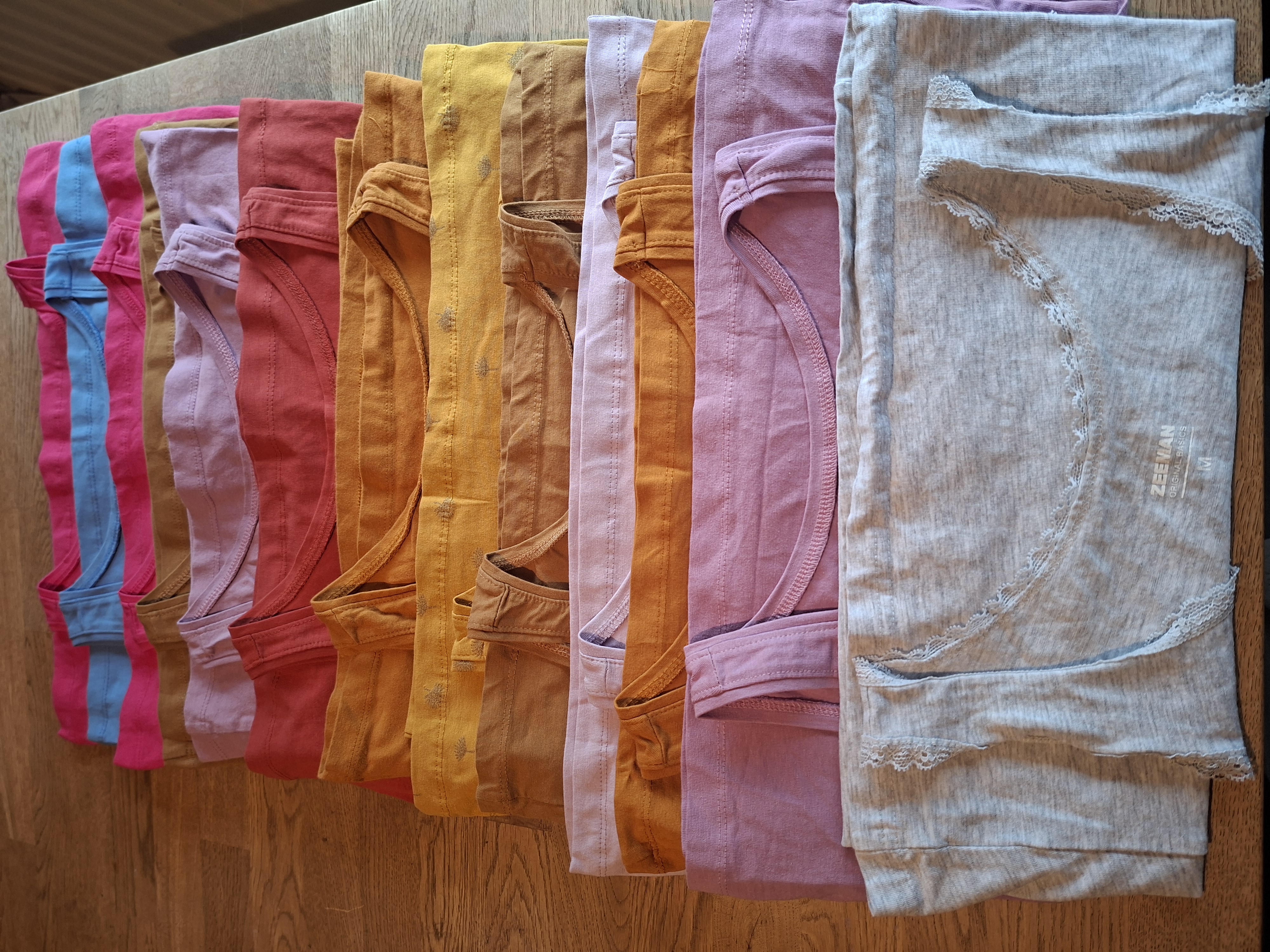 Zeeman topjes pakket 13 stuks maat 36 - diverse kleuren