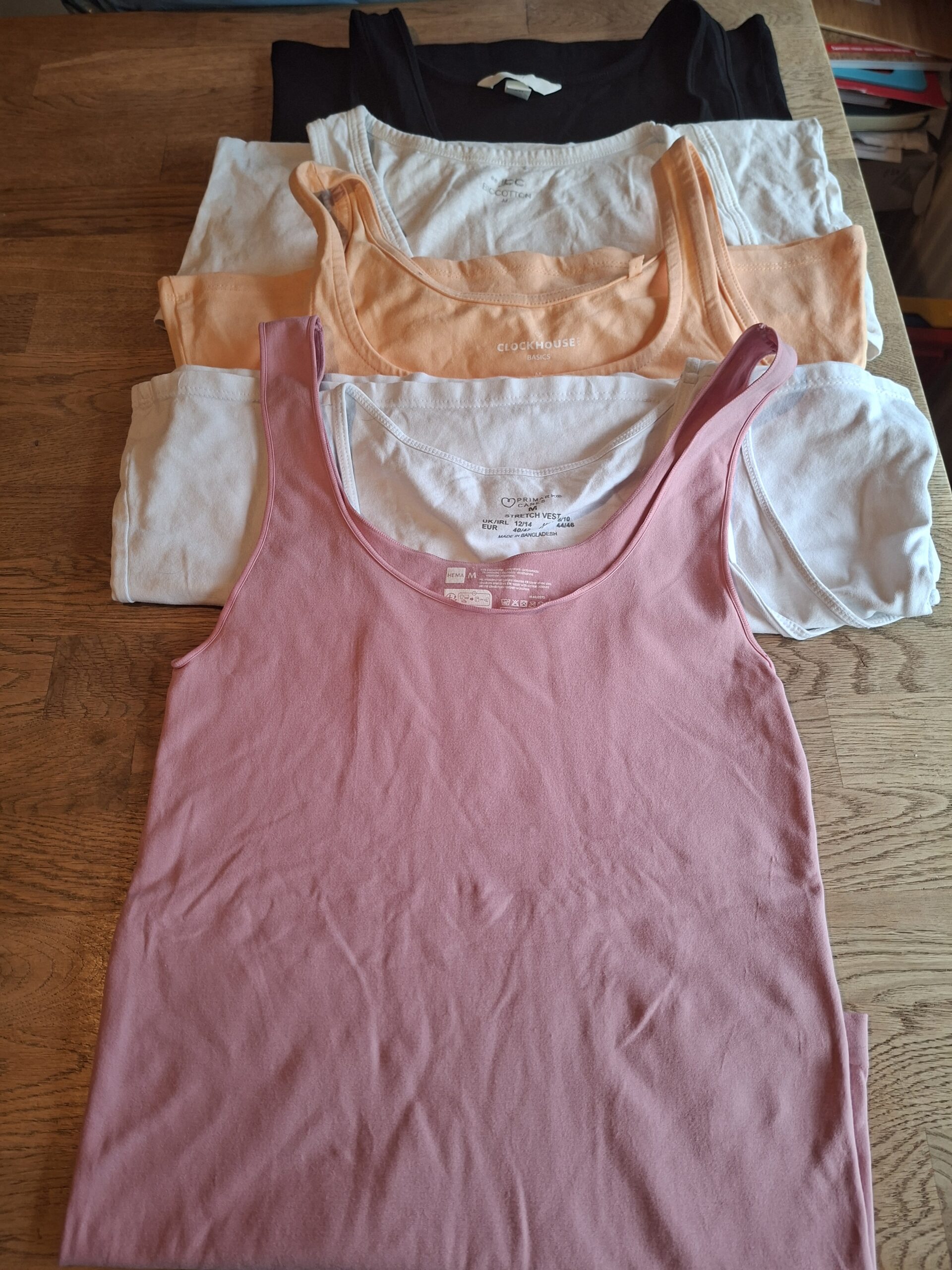 Topjes pakket diverse merken 5 stuks maat M dames