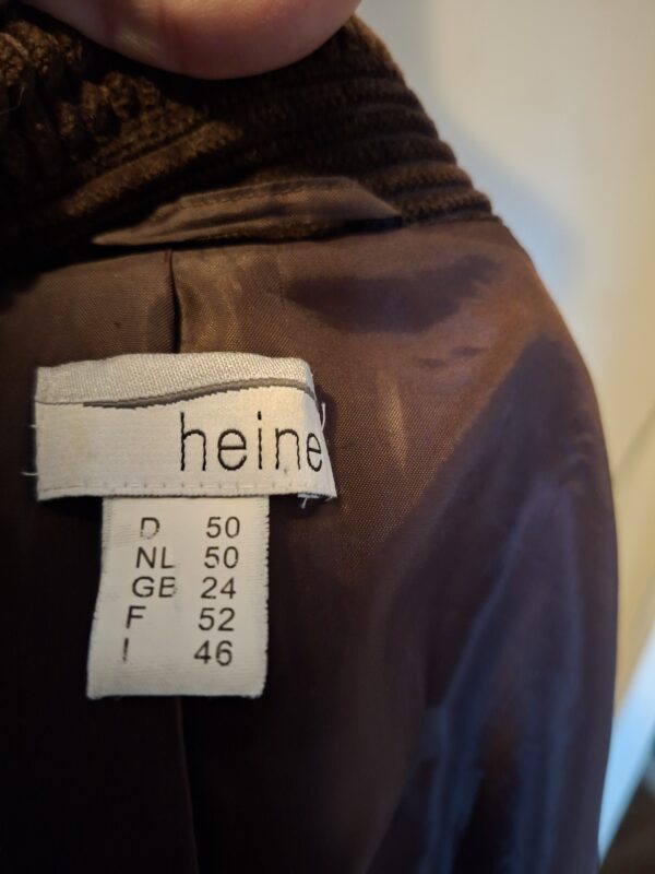 Heine ribfluwelen blazer - Donkerbruin