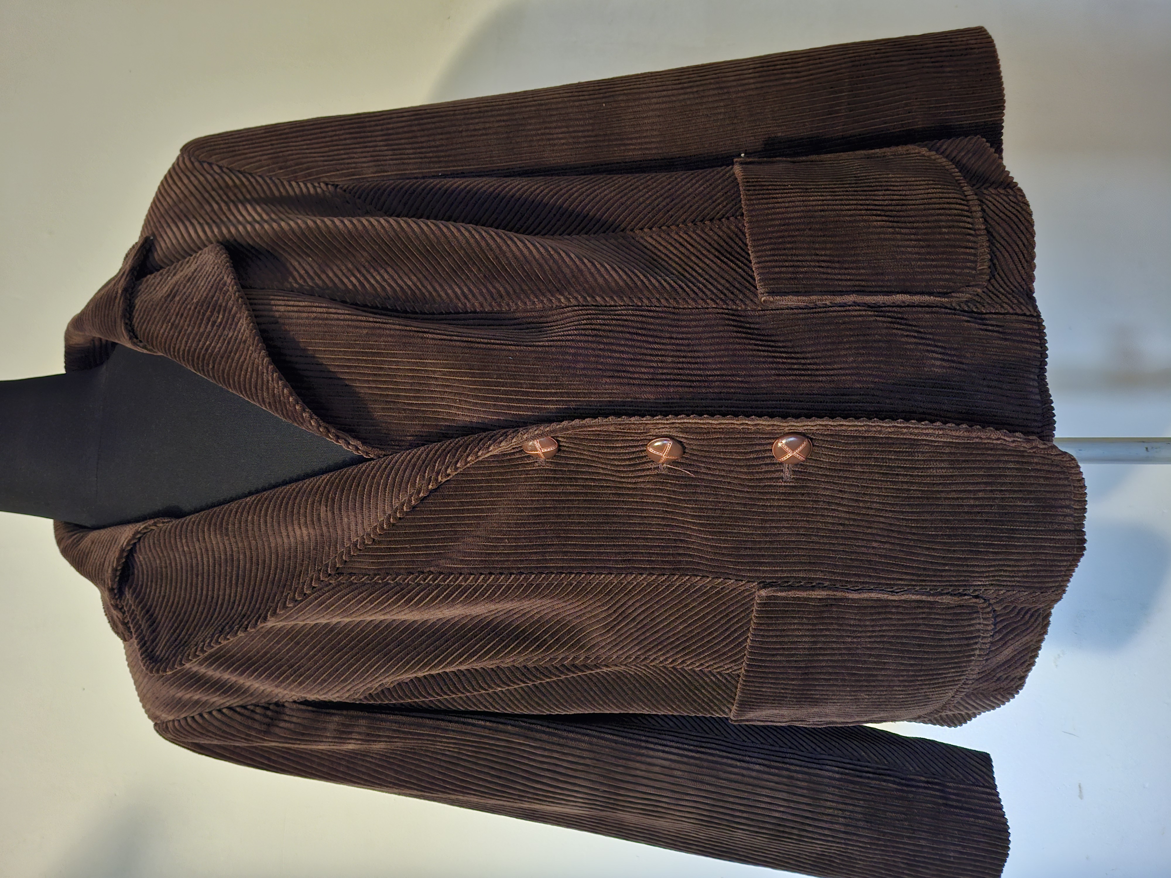 20260222_105542 Heine ribfluwelen blazer - Donkerbruin