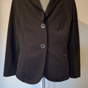 Sommermann blazer met structuurstof - Zwart