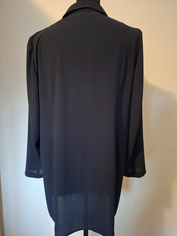 Rio lange blouse met kraag - Donkerblauw - Maat 46