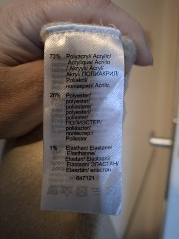 BPC Bonprix Collection mouwloos gebreide tuniek - Beige/ecru - Maat 48/50