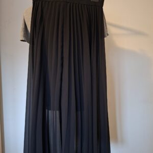 Terra di Siena plissé rok - Zwart - Maat 40