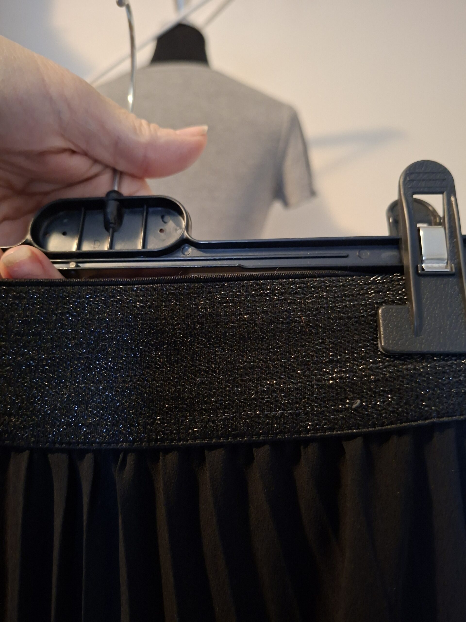 Terra di Siena plissé rok - Zwart - Maat 40