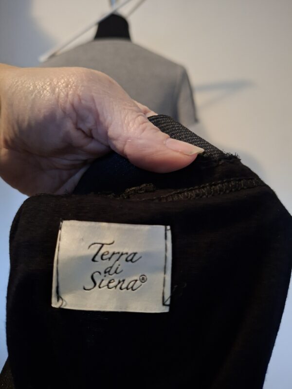 Terra di Siena plissé rok - Zwart - Maat 40