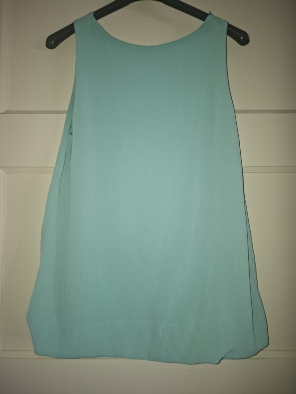 Italiaanse mintgroene dubbellaagse top maat M