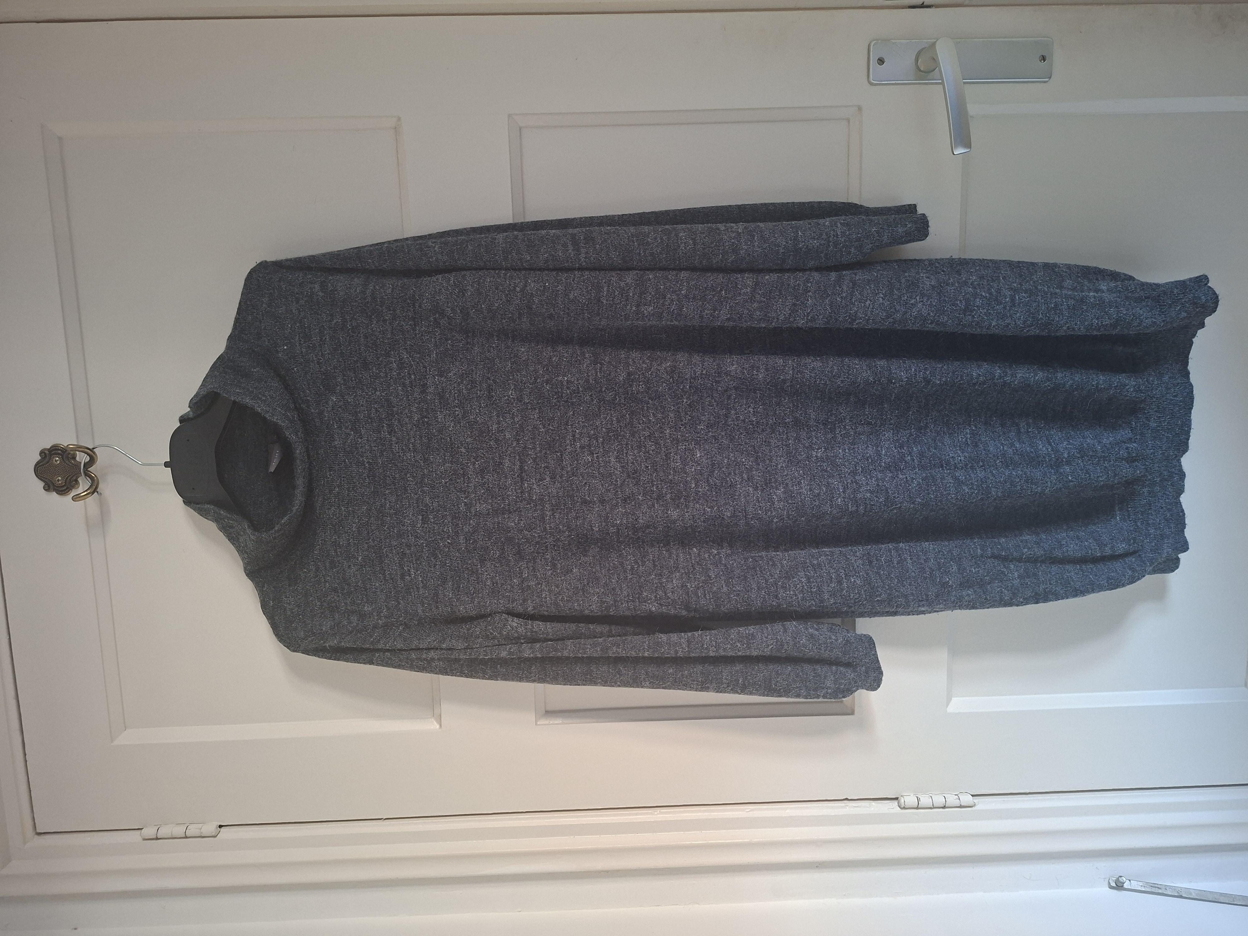 ICHI gemêleerd grijze trui-jurk maat XL