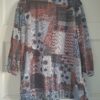 Paprika tuniek met patchwork print maat T2 (44/46)