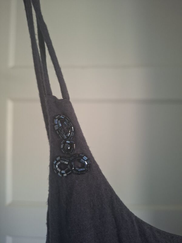 Donkergrijs zomerjurkje maat M