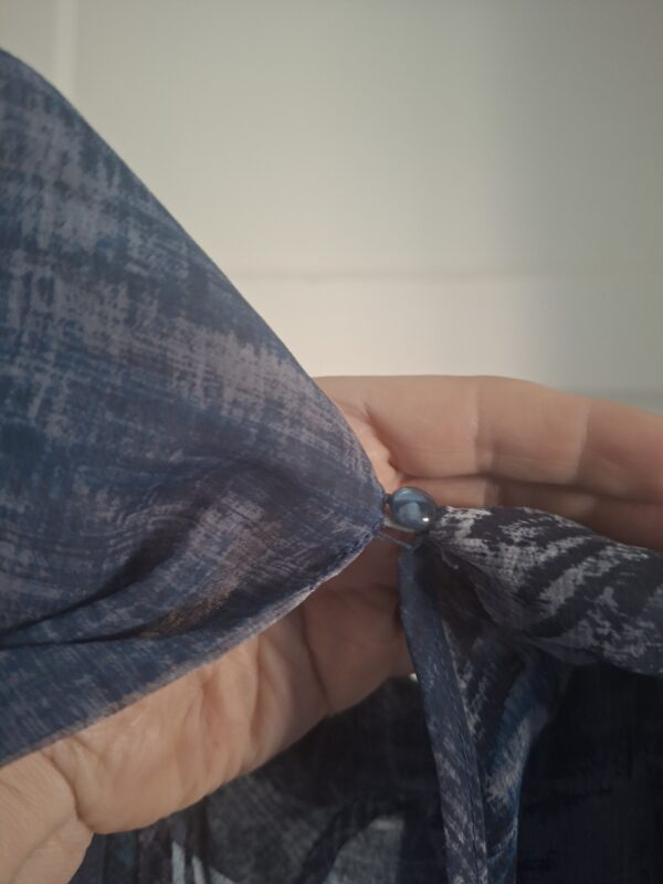 WE feestelijke haltertop met sjaalkraag maat M