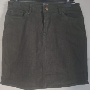 Esprit donkergroen denim minirok maat 28 (S/M)