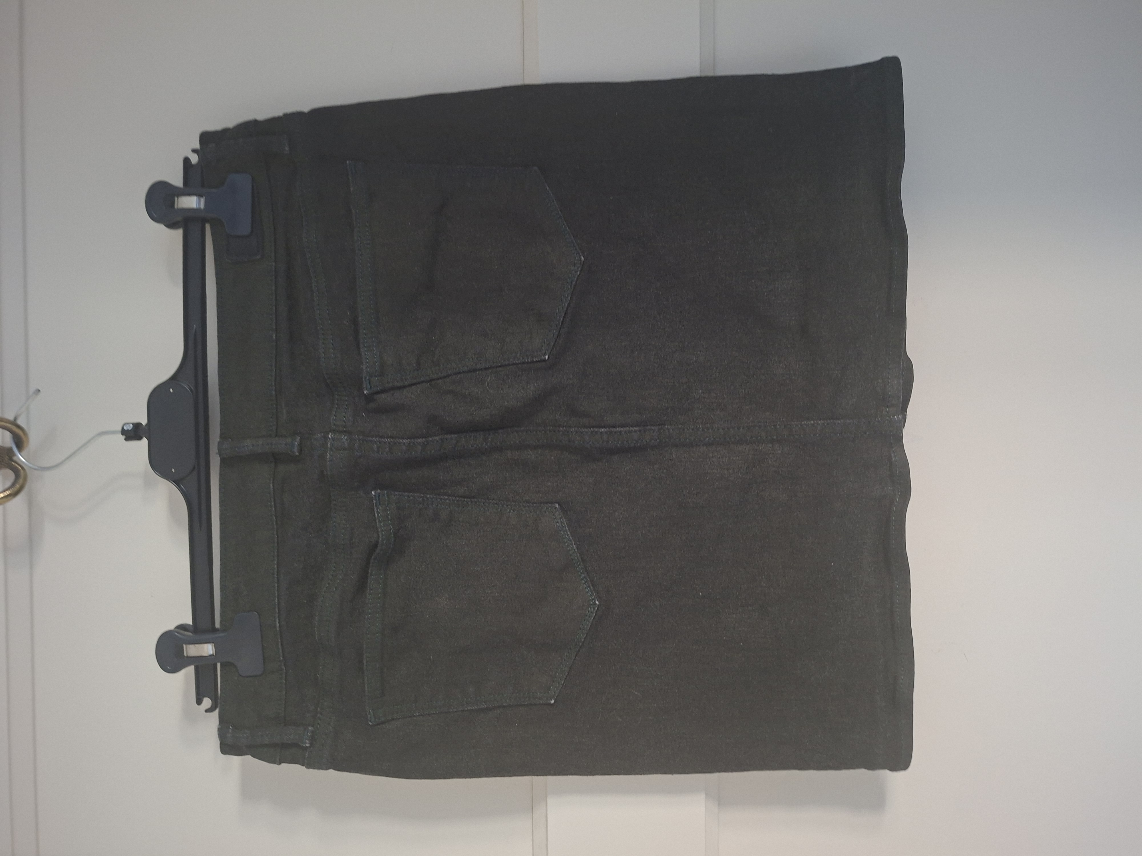 Esprit donkergroen denim minirok maat 28 (S/M)