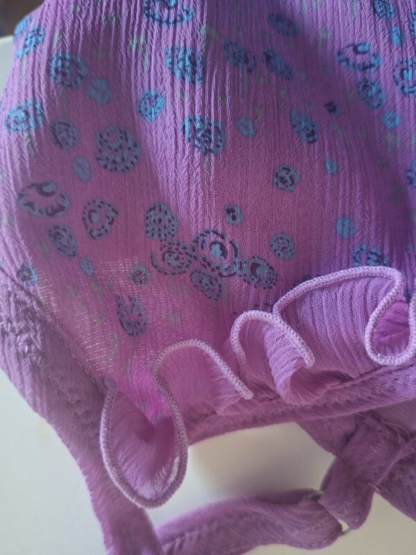 Esprit paarse zomerjurk met bloemenprint maat 38