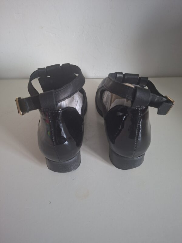 Zwarte leren schoenen open model maat 38