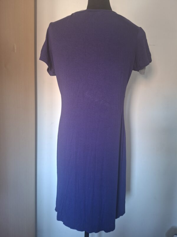 Fashion midi jurk - Paars - Maat 46 (XL)