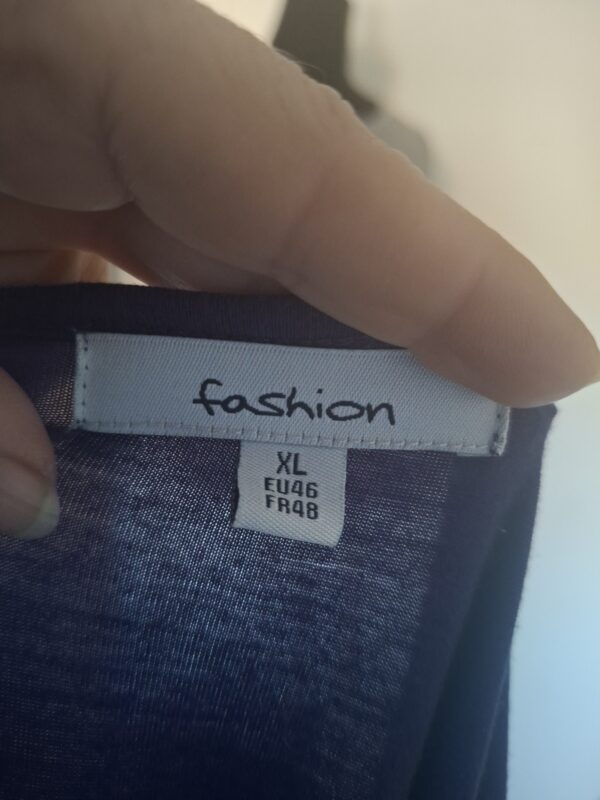 Fashion midi jurk - Paars - Maat 46 (XL)