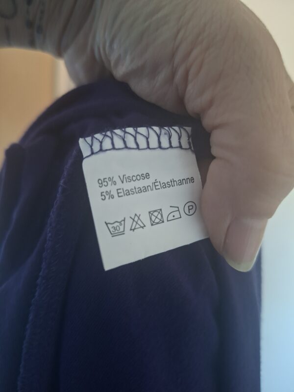 Fashion midi jurk - Paars - Maat 46 (XL)