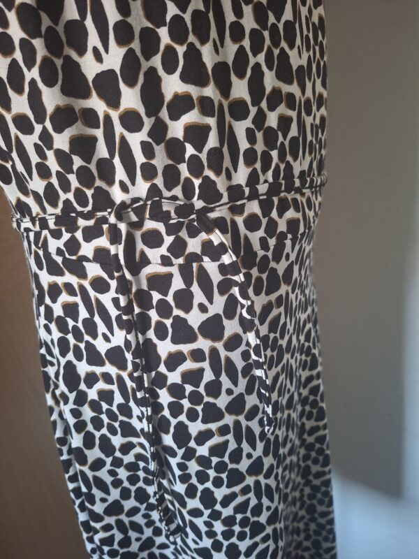 Gafair Jurk met dierenprint Zwart/Wit/Bruin Maat XXL