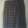 Vintage Rok Schotse Ruit Groen/Blauw Maat 50