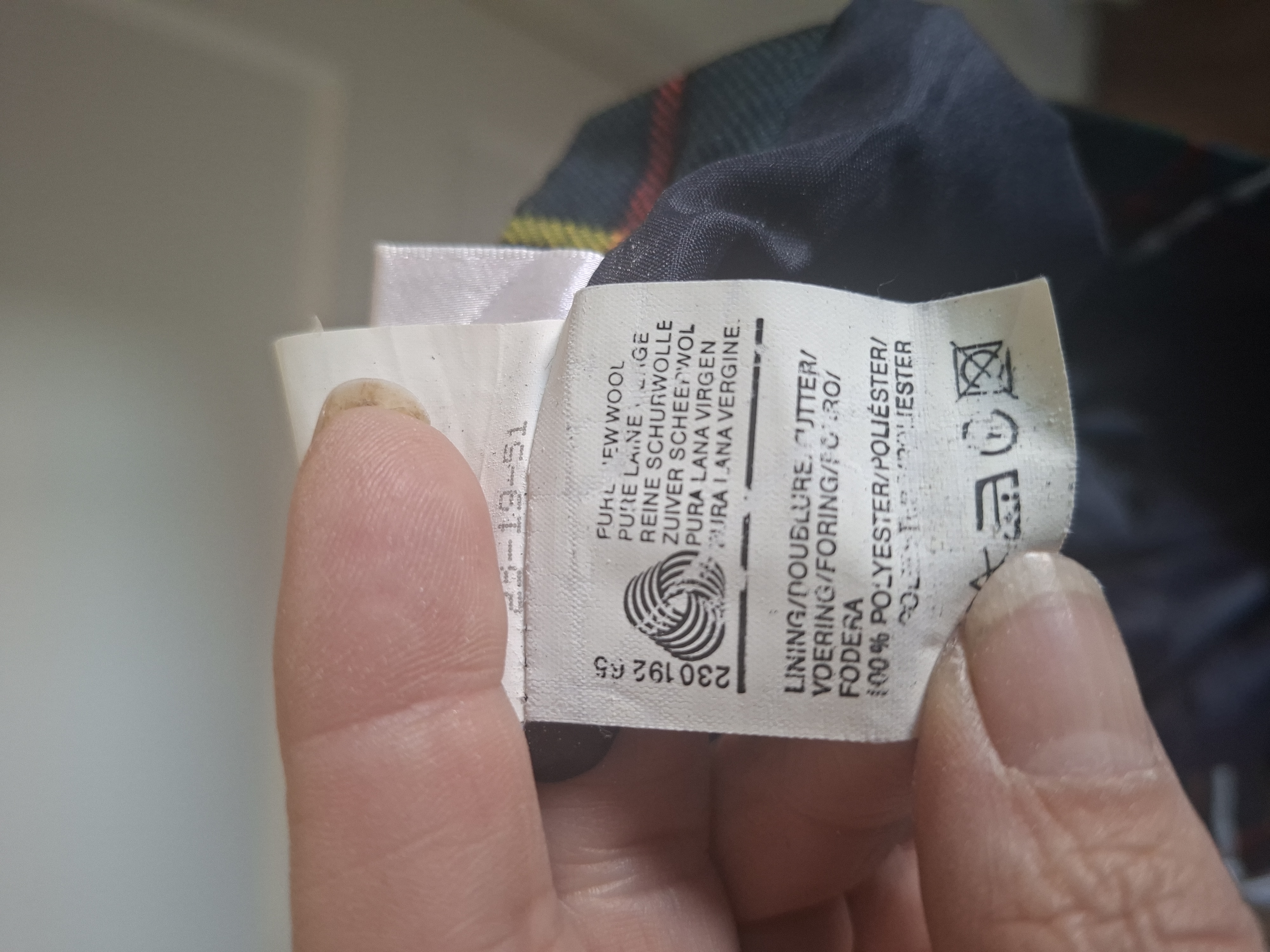 Vintage Rok Schotse Ruit Groen/Blauw Maat 50