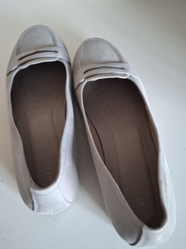 Ecco penny loafers - Lichtgrijs/beige - Maat 42