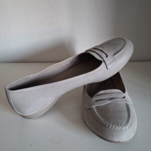 Ecco penny loafers - Lichtgrijs/beige - Maat 42