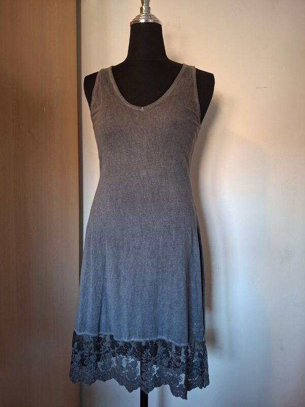 Didi jurk / onderjurk grijs-blauw maat M