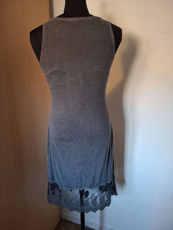 Didi jurk / onderjurk grijs-blauw maat M