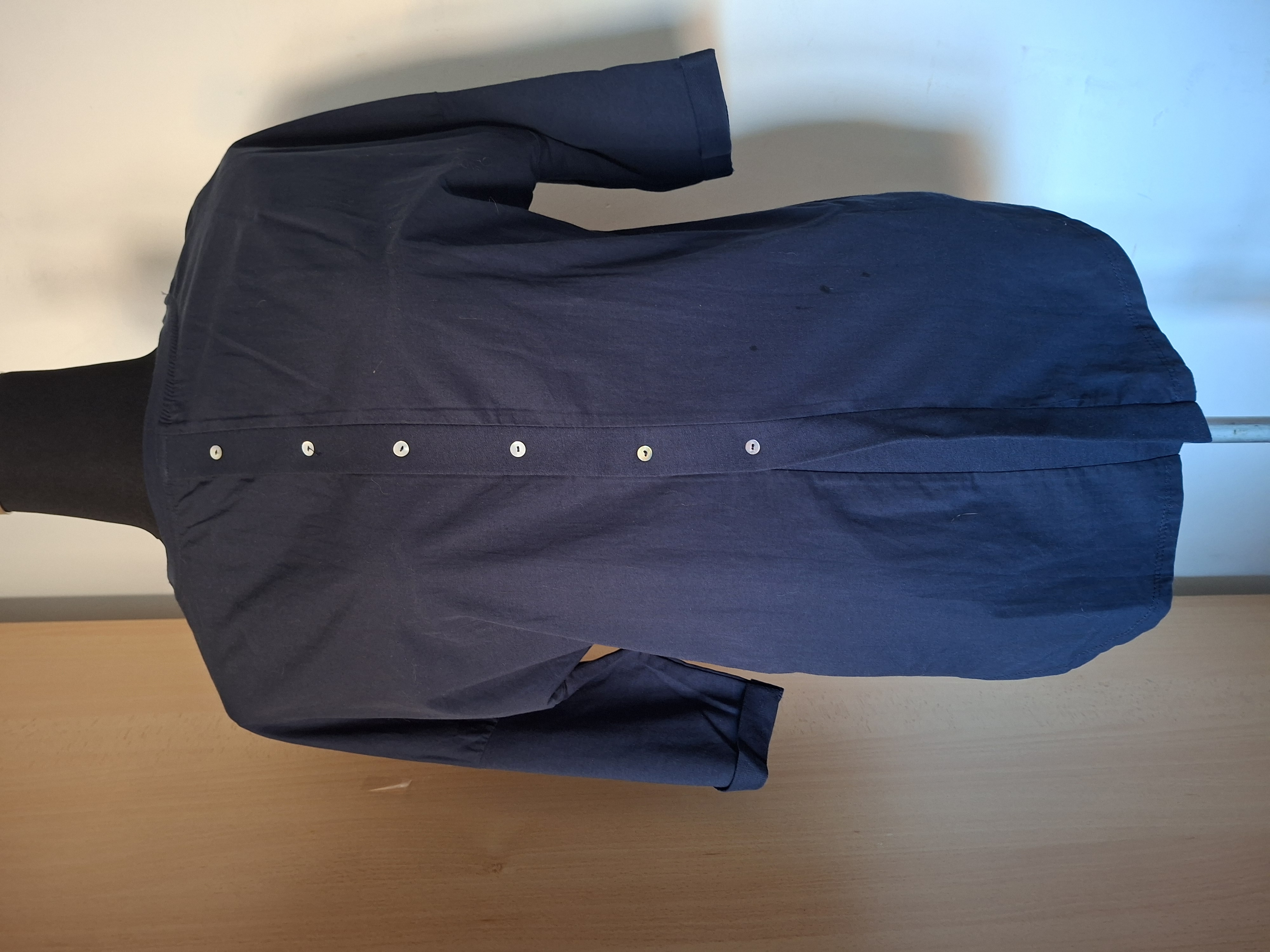 Merkloos top marineblauw maat S