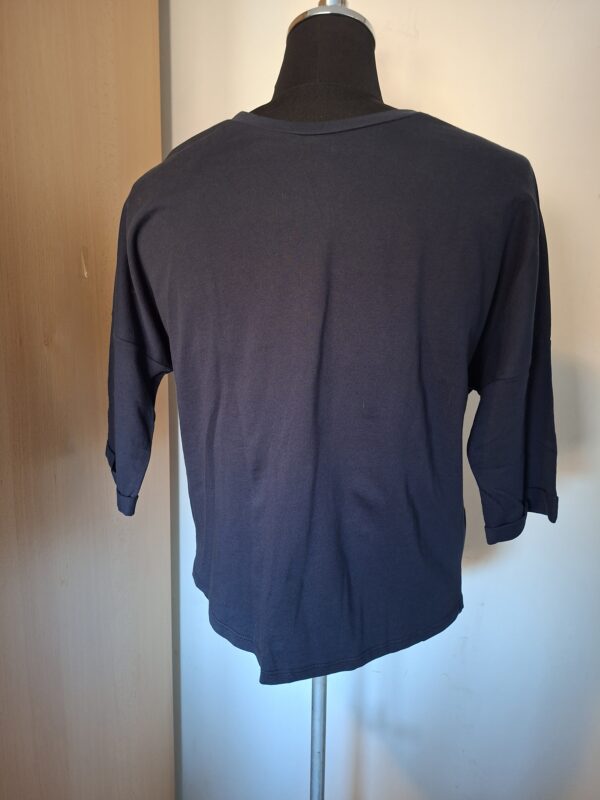 Merkloos top marineblauw maat S