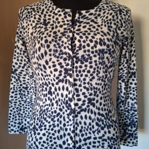 Mayerline vest wit blauw dierenprint maat 38