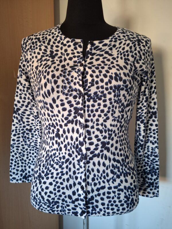 Mayerline vest wit blauw dierenprint maat 38